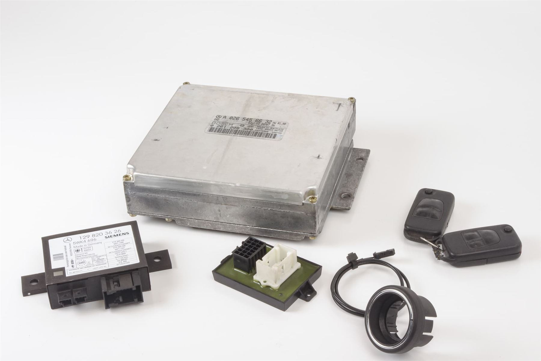 Mercedes 0265456632 Engine ECU Key Fob Coded Set | R129 SL W140 W220 S W163 M...