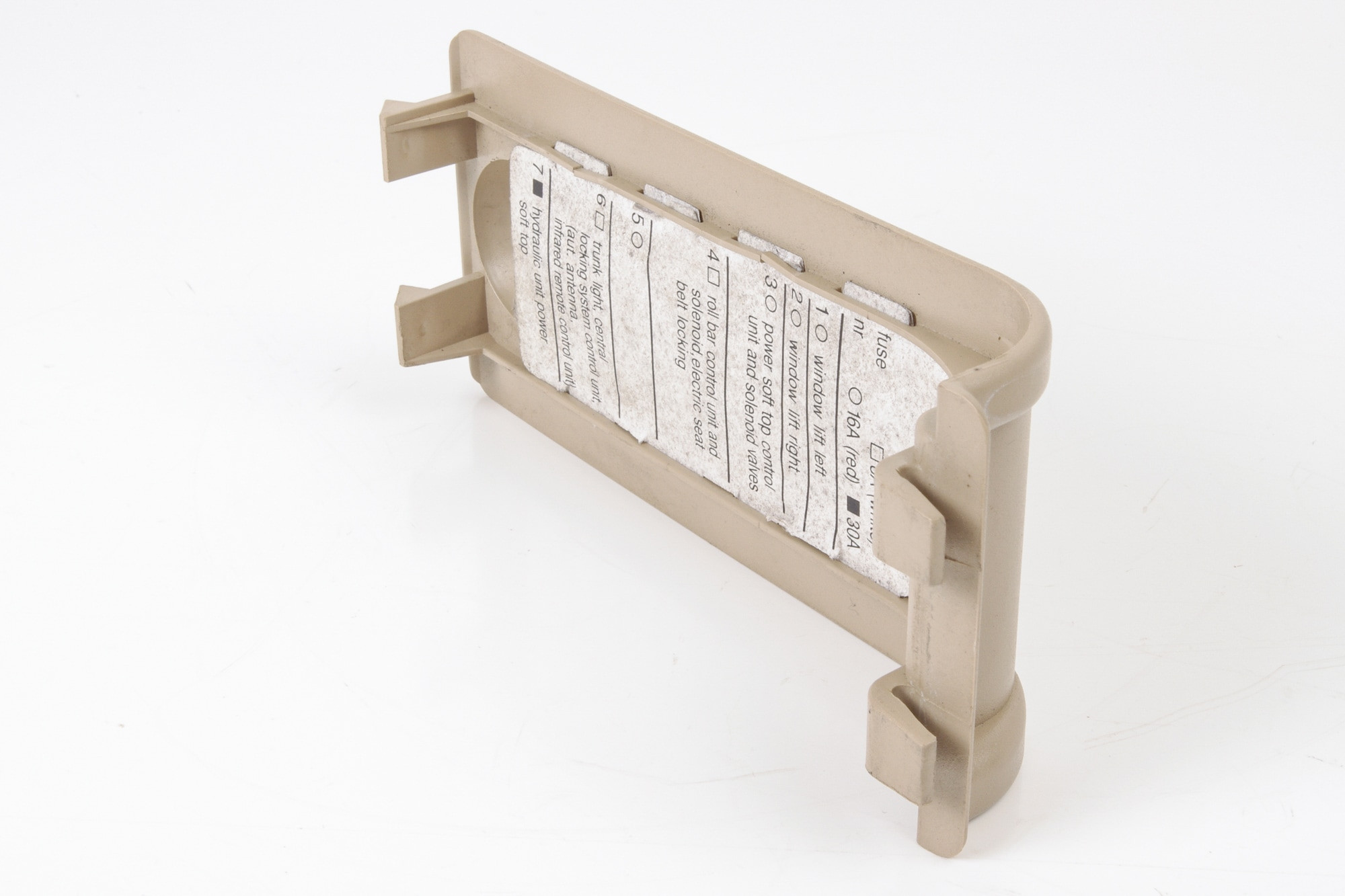 Mercedes 1296940095 Fuse Box Cover - Rear Beige (a) | R129 SL