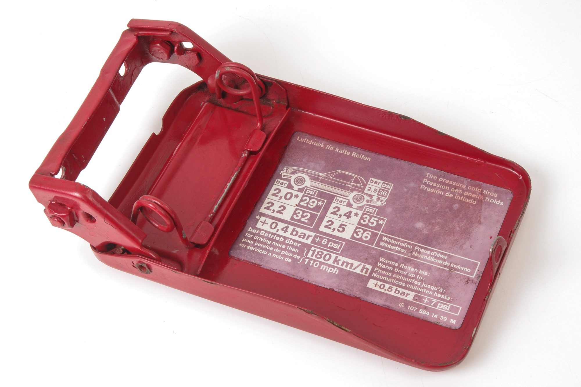 Mercedes 1077500806 Fuel Filler Cap - Red | R107 SL