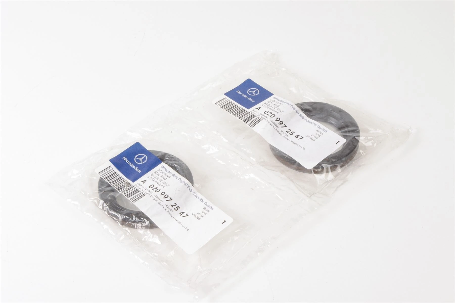 Mercedes 0209972547 Differential Seal Ring x2 (New Old St.) | C107 R107 R129...