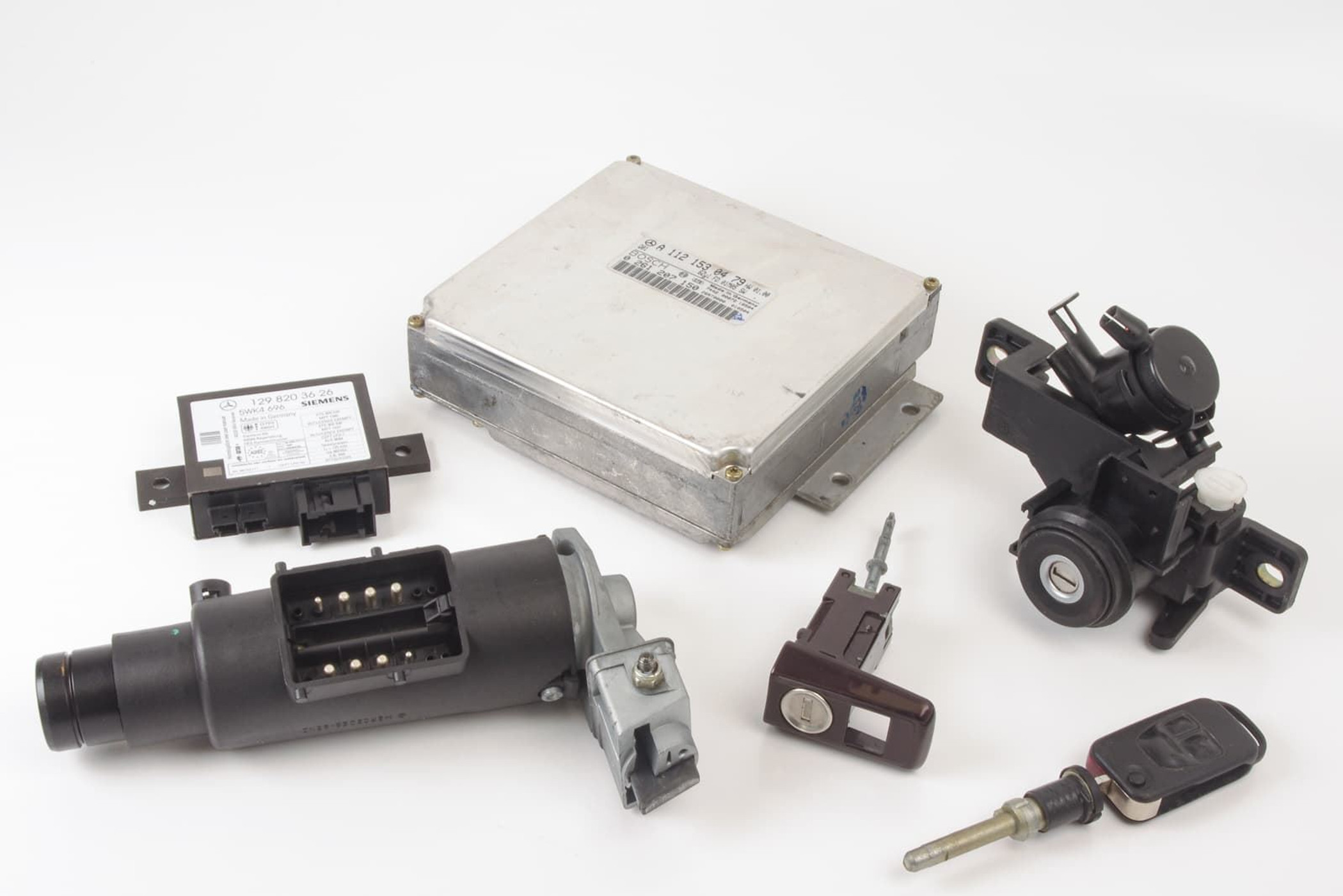 Mercedes 1121530479 Engine ECU Key Fob Coded Set | R129 SL W140 W220 S W163 M...