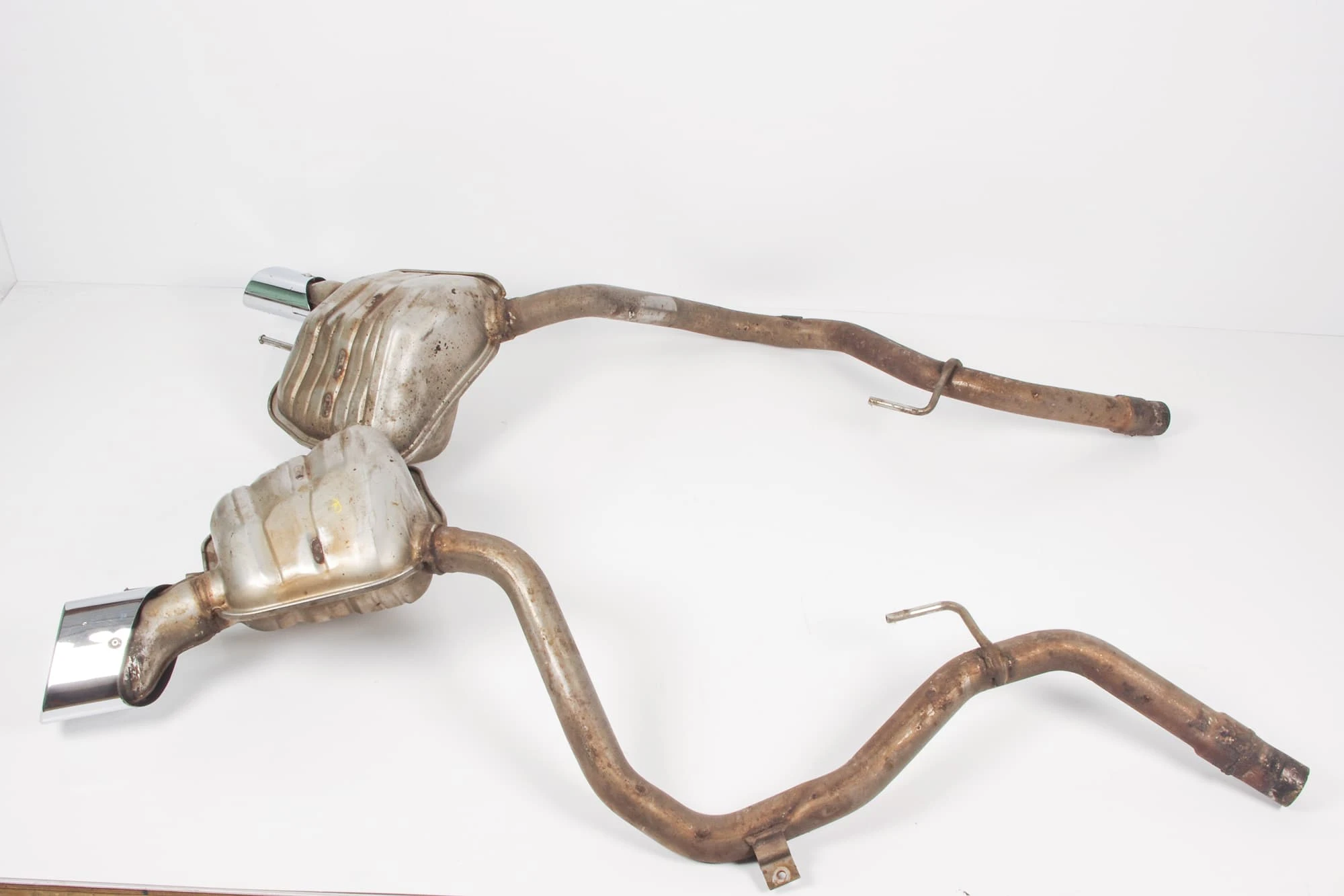 Mercedes 2304911300 Exhaust Muffler Set x2 - Left | R230 SL