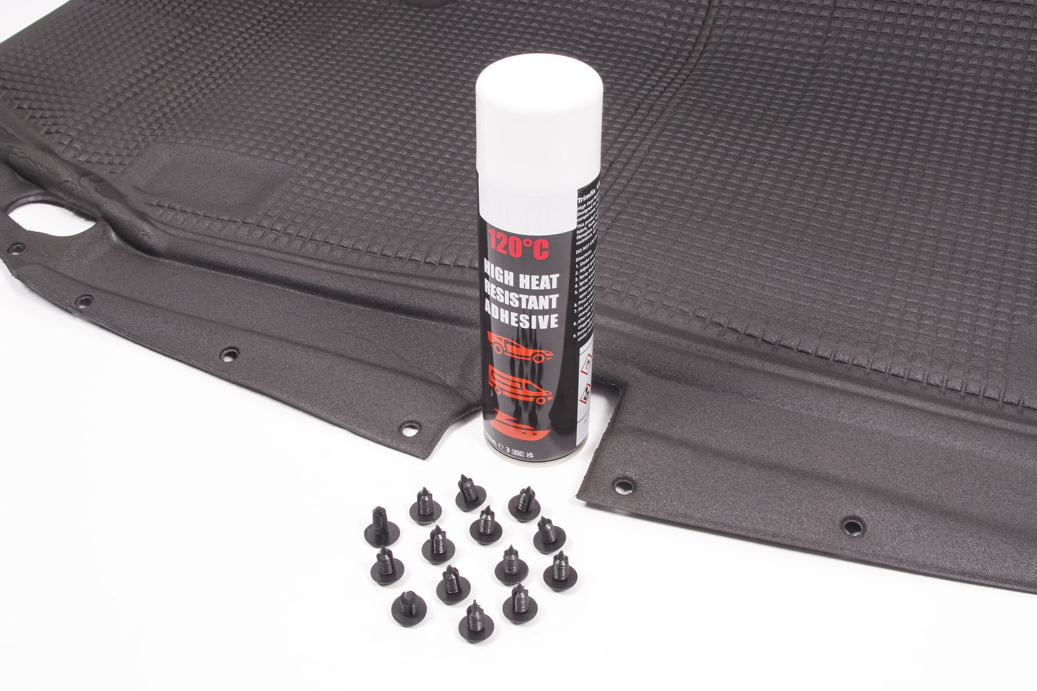 Mercedes 1296802025 Bonnet Insulation & Fixing Kit (New) | R129 SL