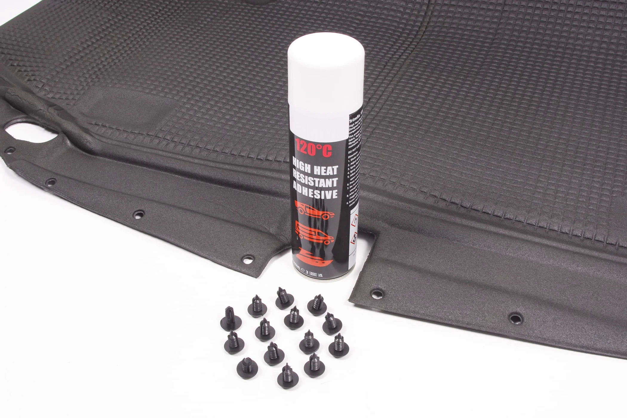 Mercedes 1296802025 Bonnet Insulation & Fixing Kit (New) | R129 SL