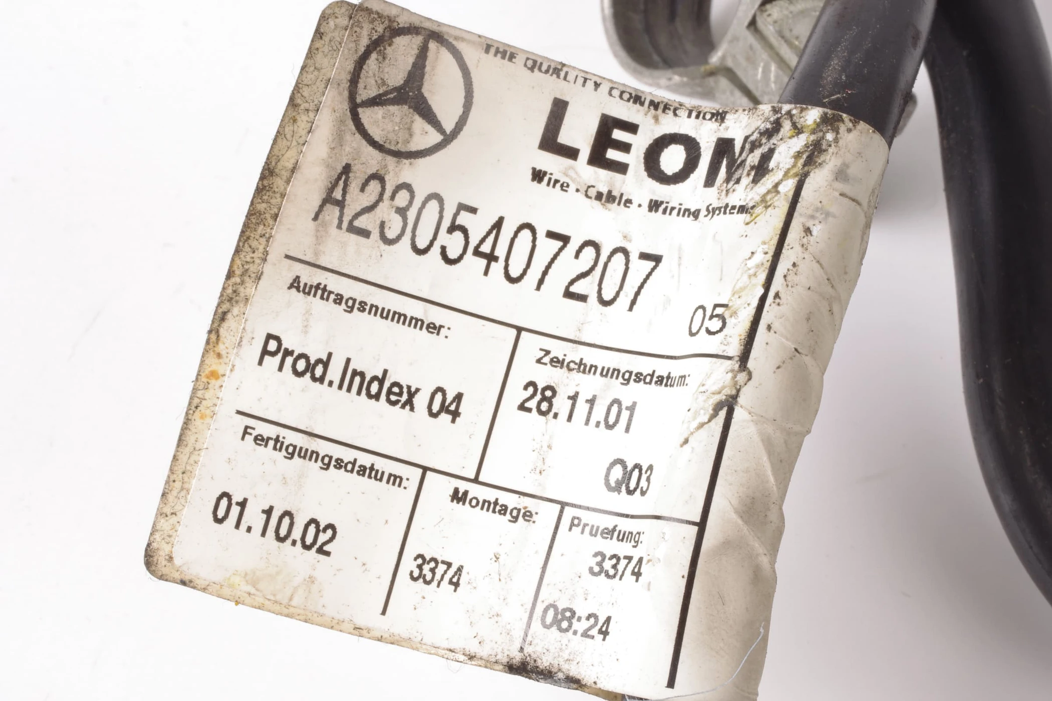 Mercedes 2305407207 Battery Cable Ground | R230 SL