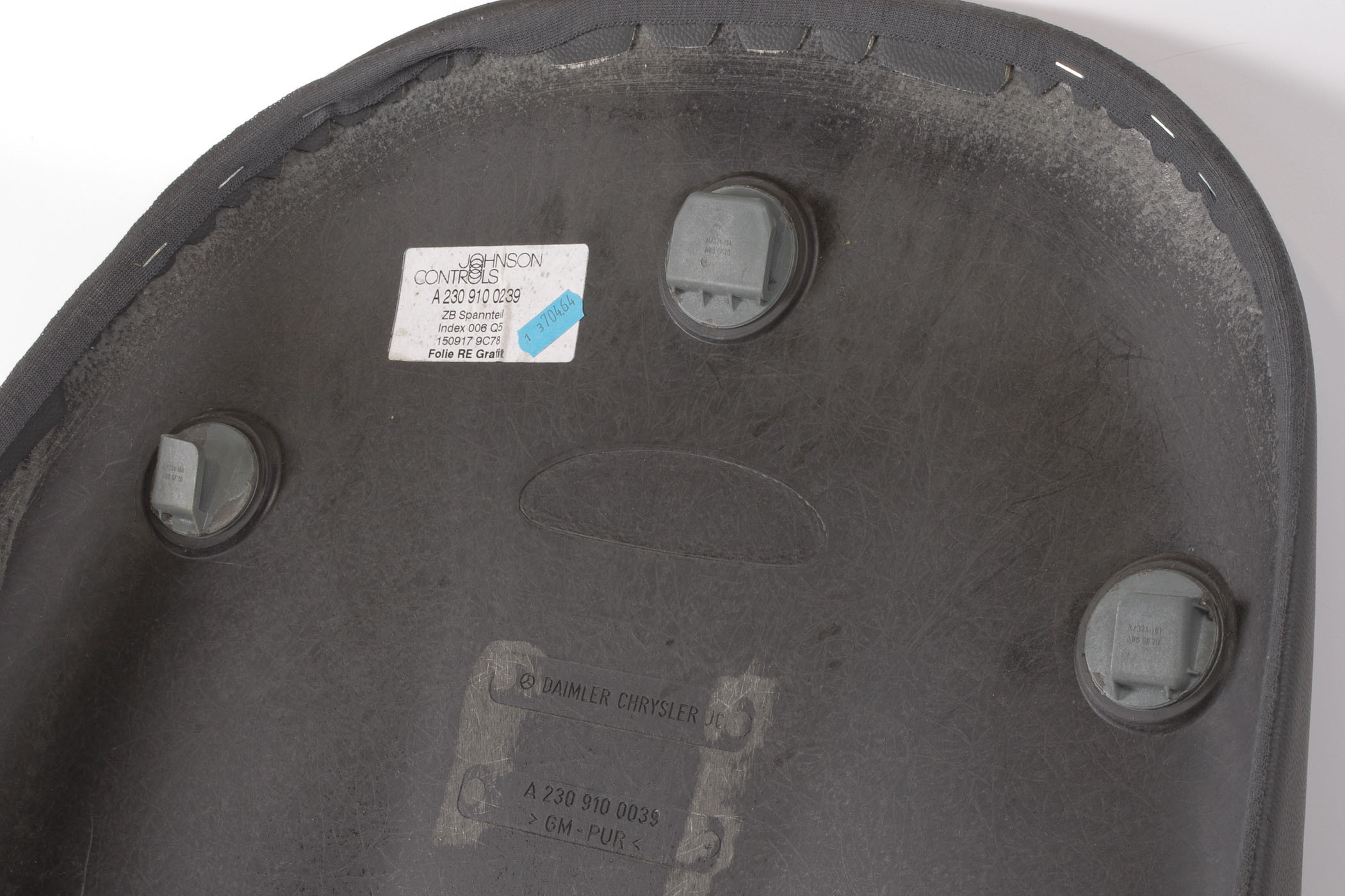 Mercedes 2309100239 Seat Backrest Panel - Right Grey | R230 SL