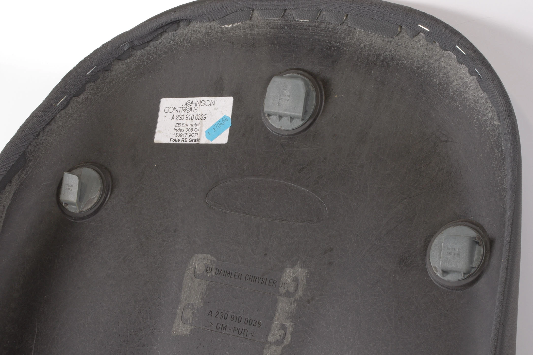 Mercedes 2309100239 Seat Backrest Panel - Right Grey | R230 SL