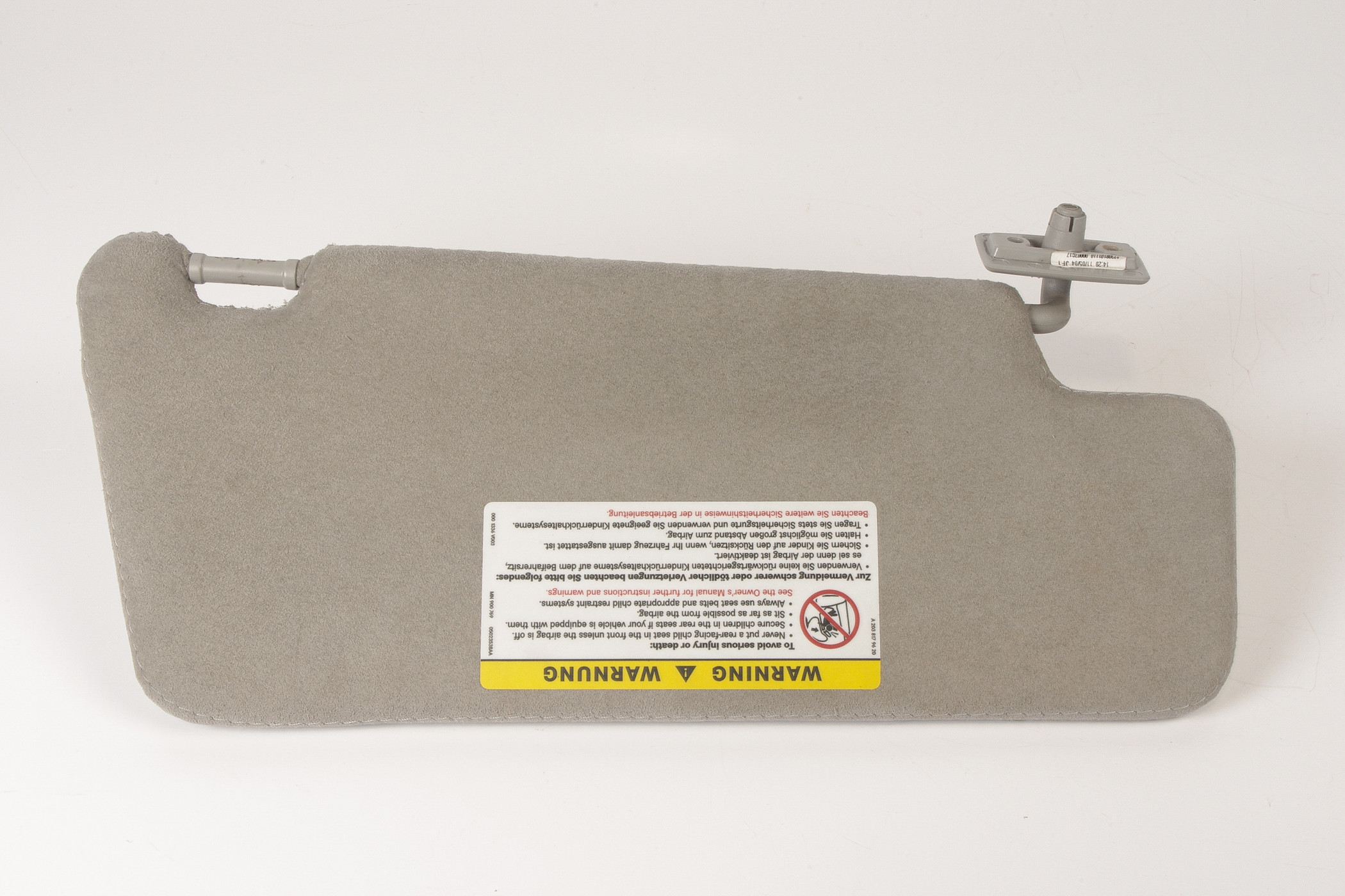 Mercedes 2308101110 Sun Visor - Left Grey | R230 SL