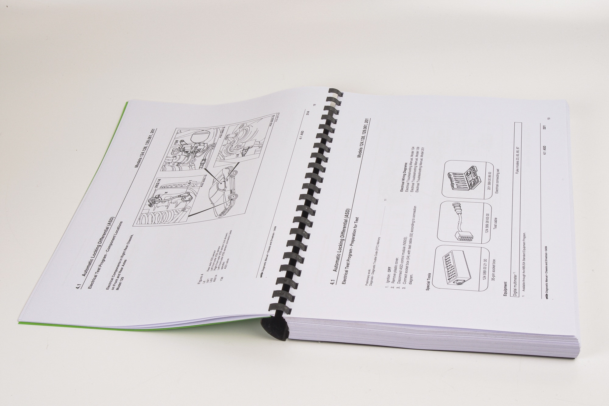 Mercedes R129 SL Workshop Diagnostic Manual: ASR, ASD, ABS, ETS, ESP, SPS, BAS (inc. Wiring Schematics)