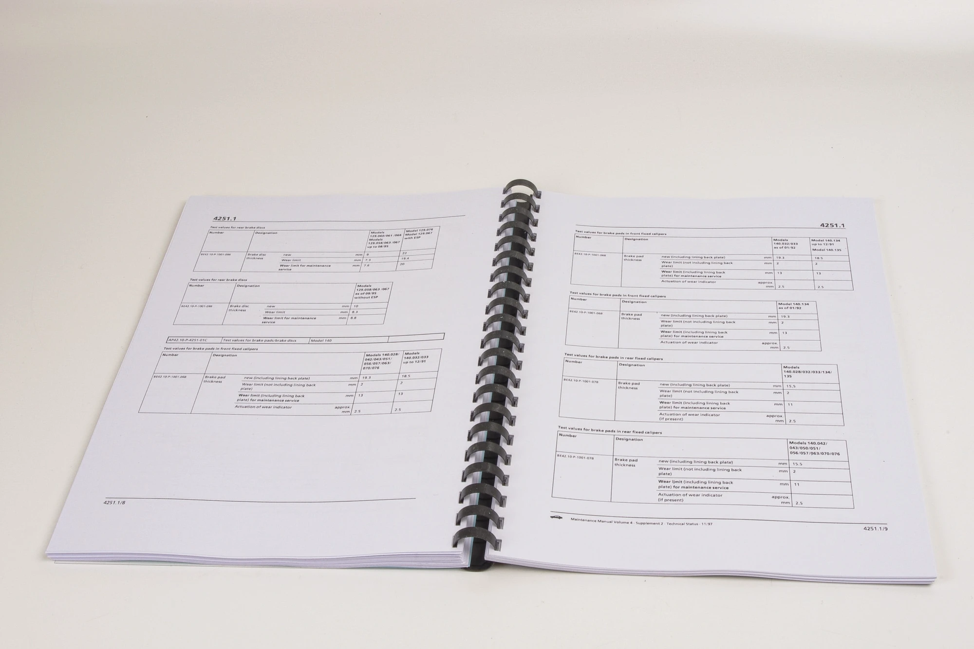 Mercedes R129 SL Workshop Manual: Maintenance and Service (1990 - 2002)