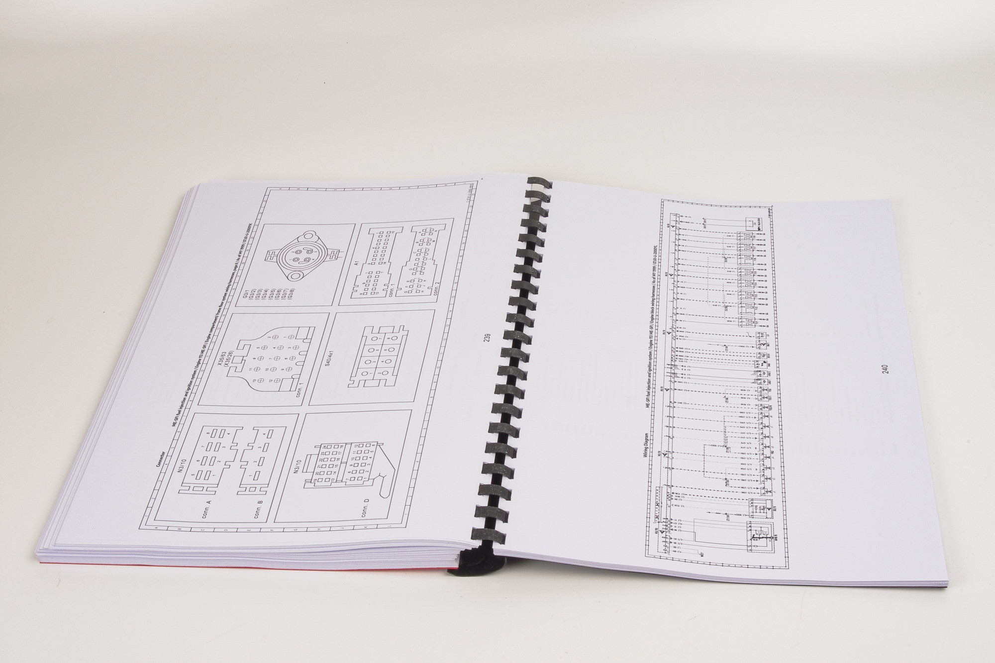 Mercedes R129 SL Workshop Diagnostic Manual: Fuel Injection & Ignition, Mixture and Engine Electrical Systems (inc. Wiring Schematics)