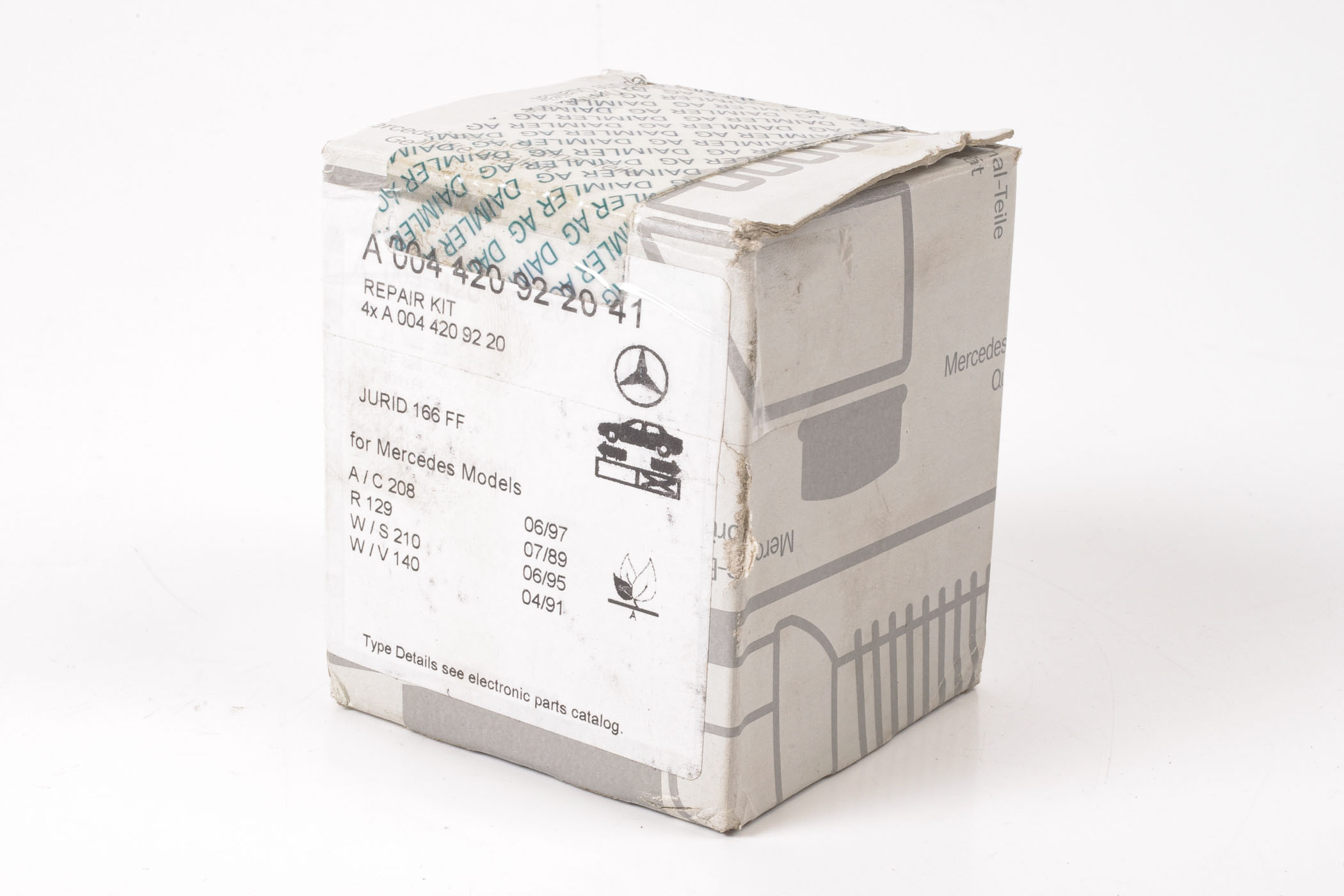 Mercedes 0044209220 Brake Pad x4 - Rear (New Old St.) | W210 S210 E