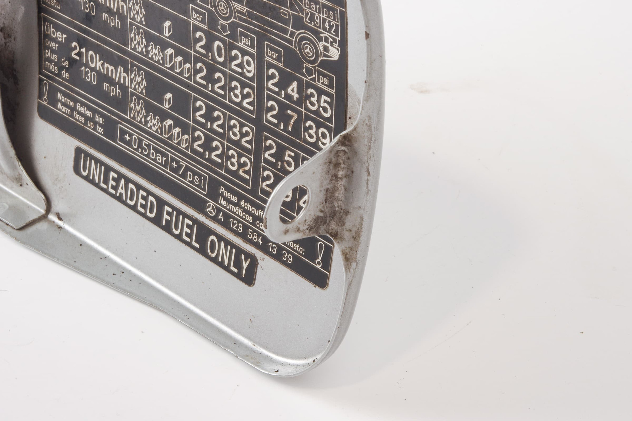 Mercedes 1297500306 Fuel Filler Cap - Silver (a) | R129 SL