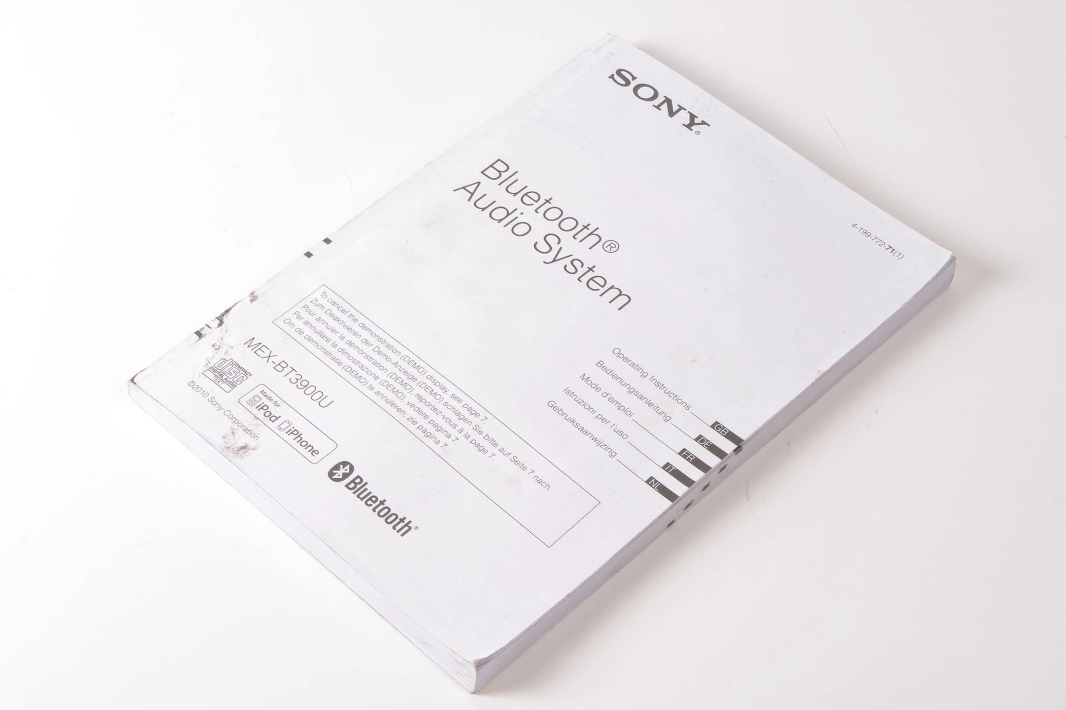 Mercedes 0038200000 Head Unit - Sony MEX-BT39000 | R129 SL