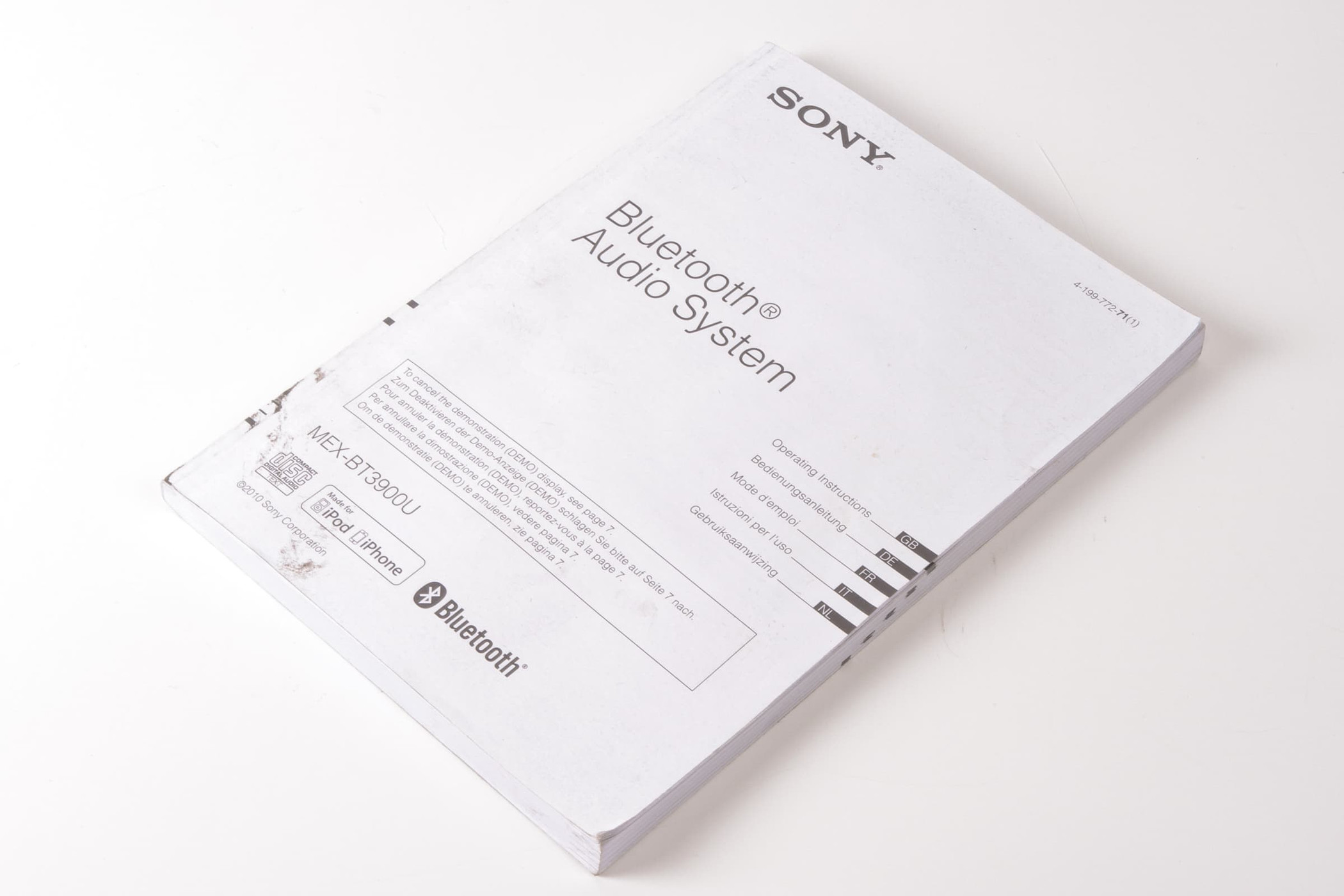 Mercedes 0038200000 Head Unit - Sony MEX-BT39000 | R129 SL