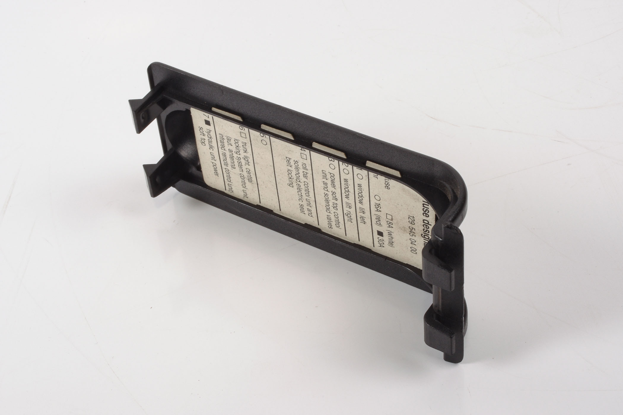 Mercedes 1295450400 Fuse Box Cover - Black | R129 SL