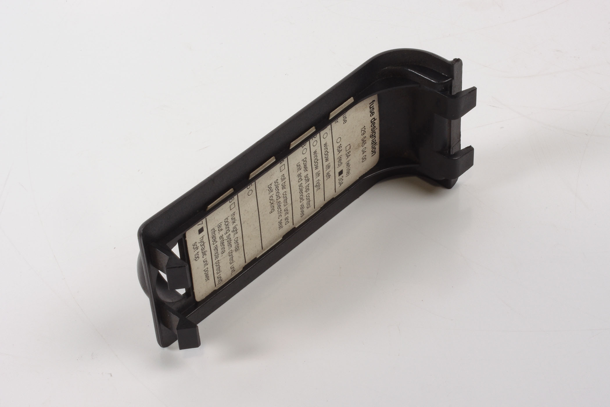 Mercedes 1295450400 Fuse Box Cover - Black | R129 SL