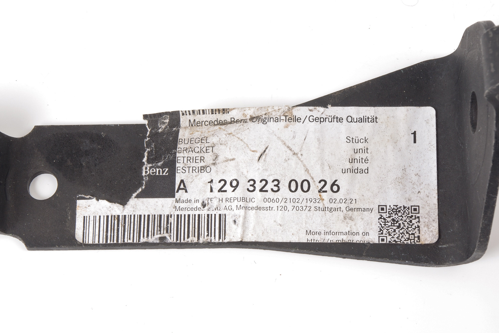 Mercedes 1293230026 Torsion Bar Clamp - Front Left | R129 SL