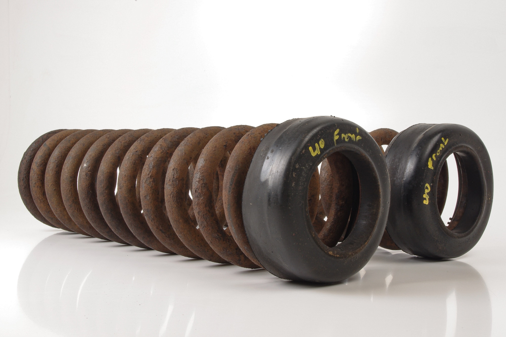 Mercedes 1143210604 Suspension Coil Spring x2 - Front | C107 R107 SL W114...