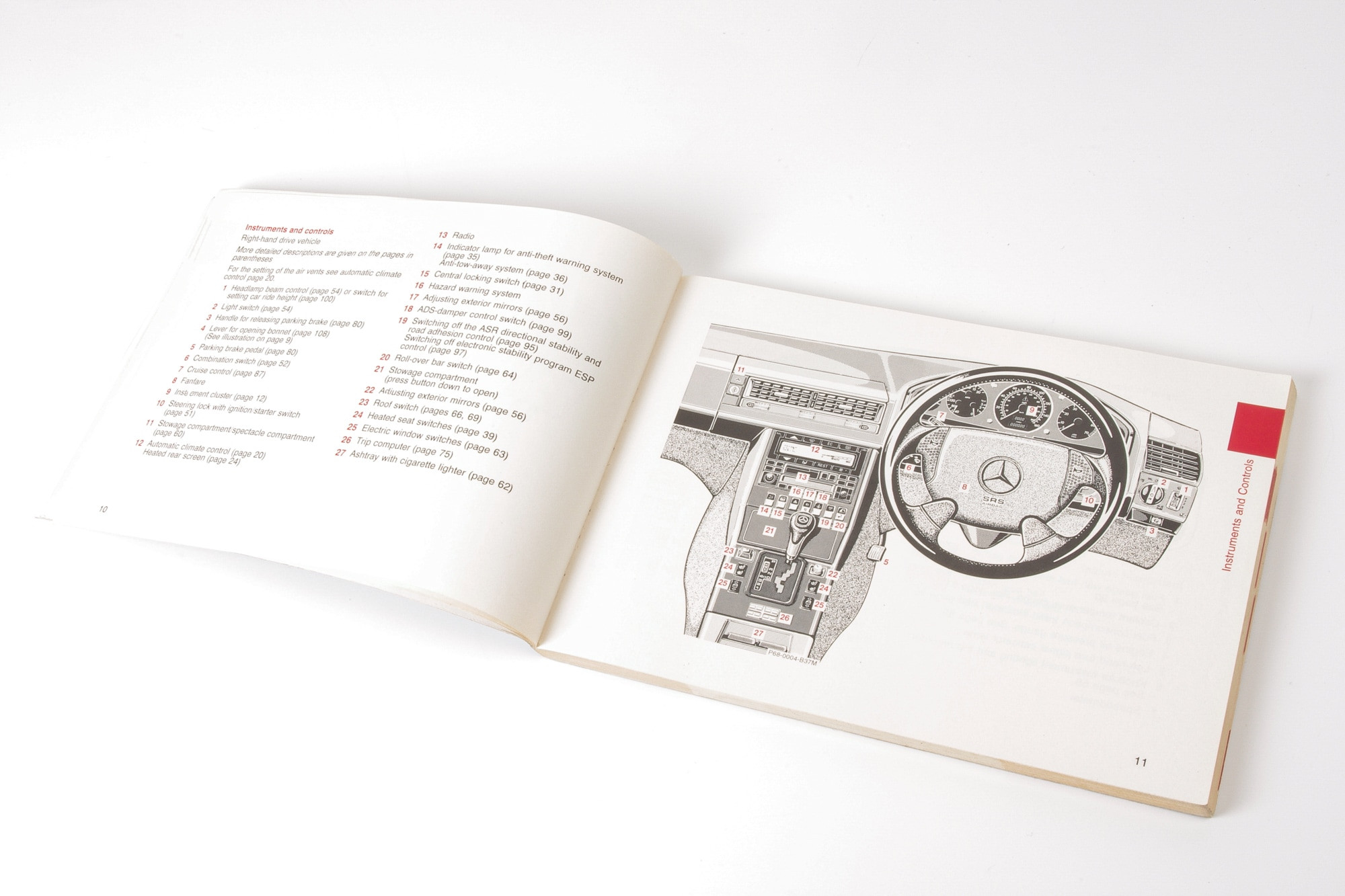 Mercedes 1295845996 Owners Manual (b) | R129 SL