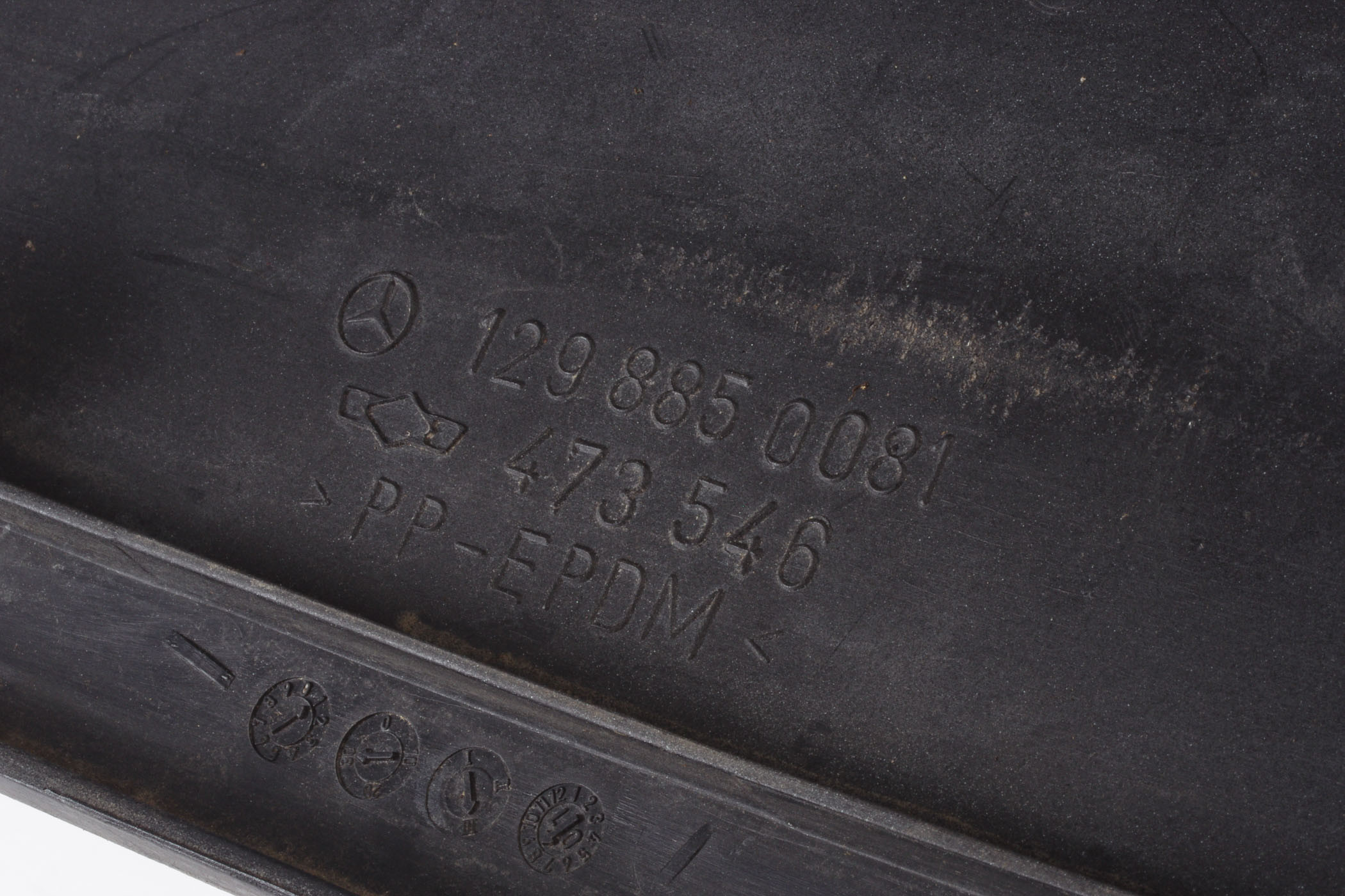 Mercedes 1298850081 Number Plate Holder - Black | R129 SL