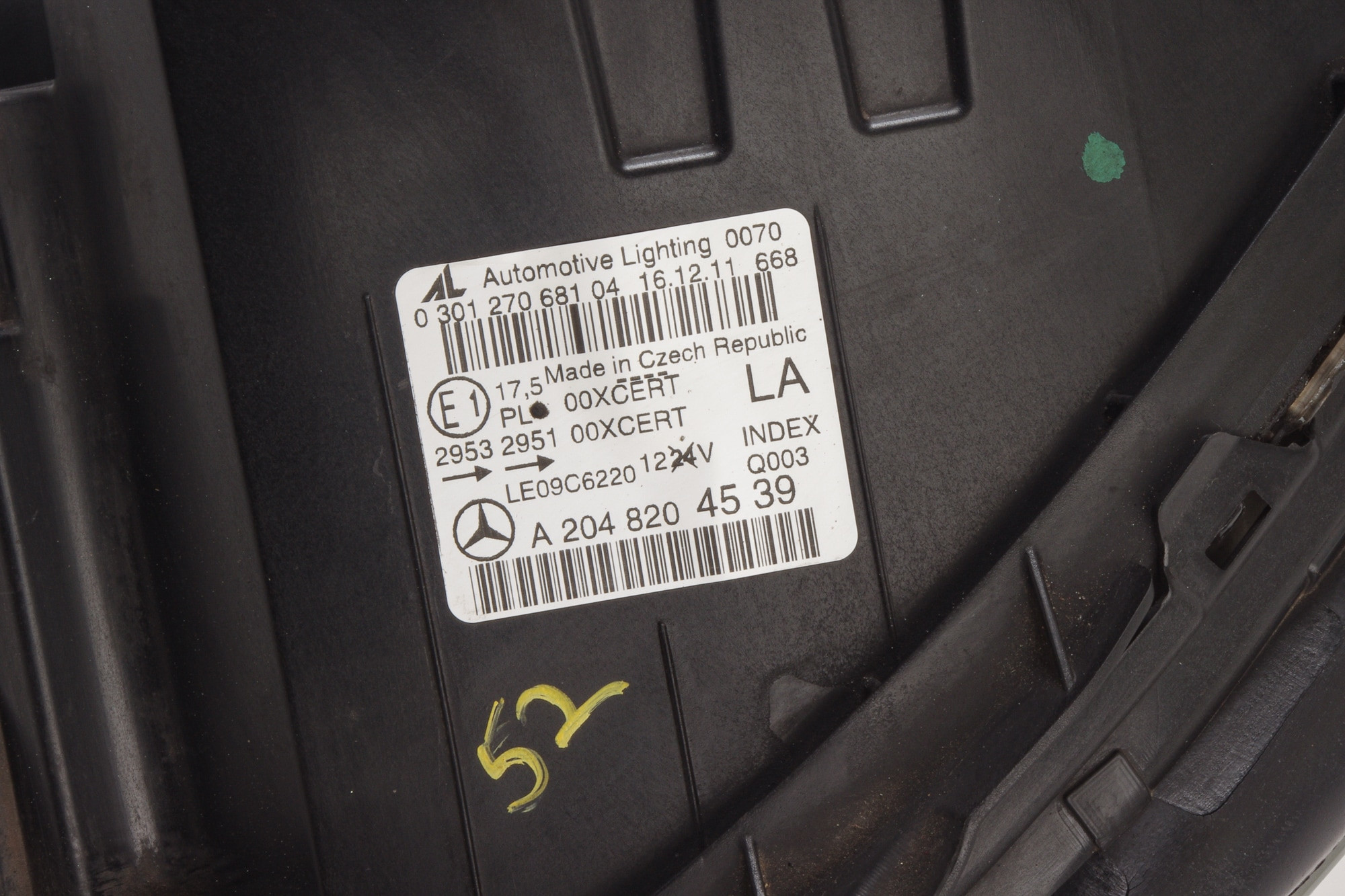 Mercedes 2048204539 Headlight - Left | W204 C X204 GLK