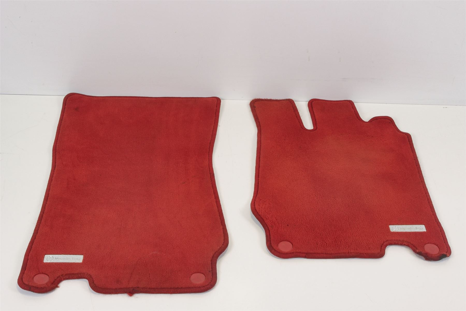 Mercedes 2306801240 Floor Mat Set x2 - Red | R230 SL