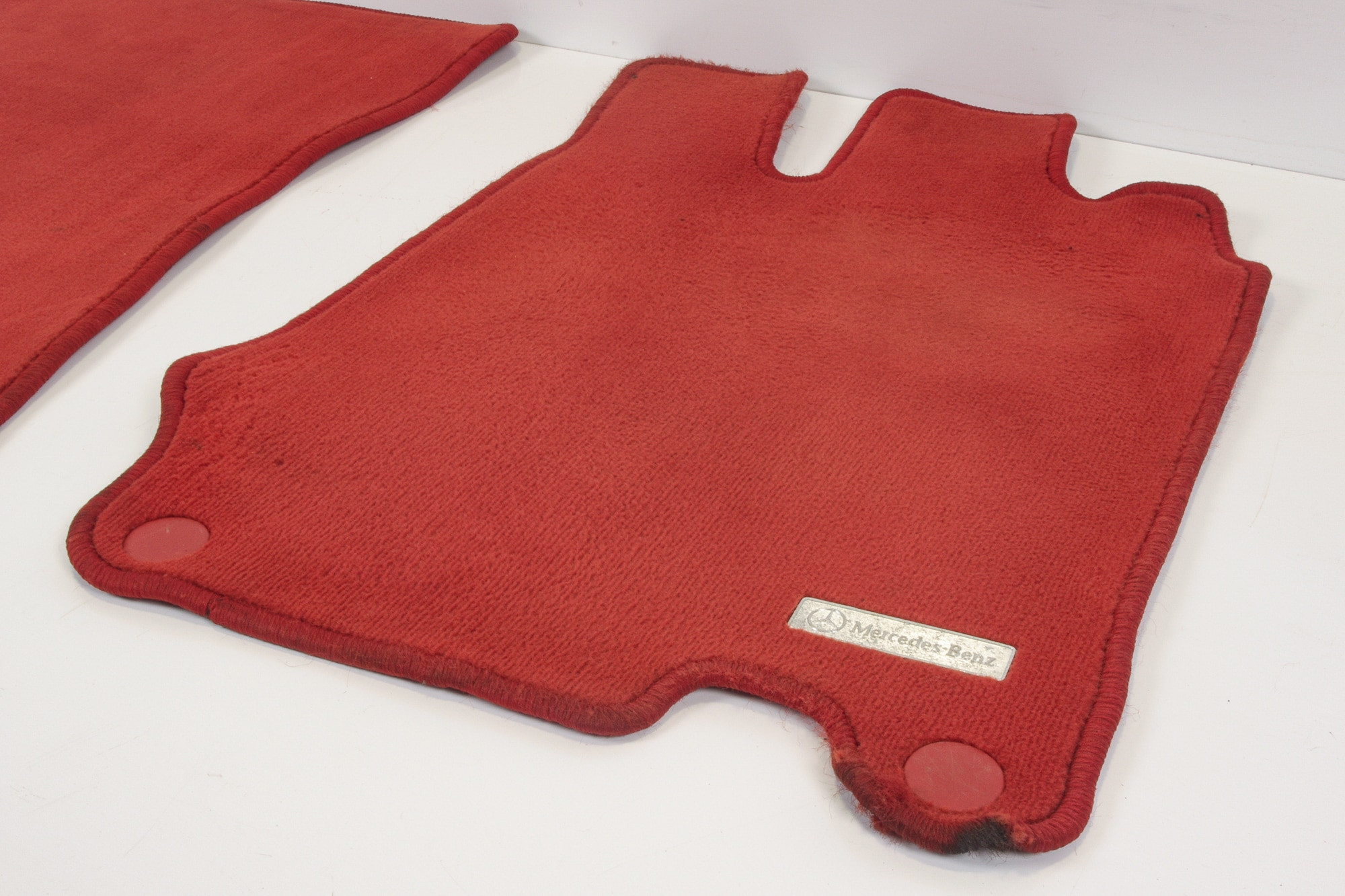 Mercedes 2306801240 Floor Mat Set x2 - Red | R230 SL