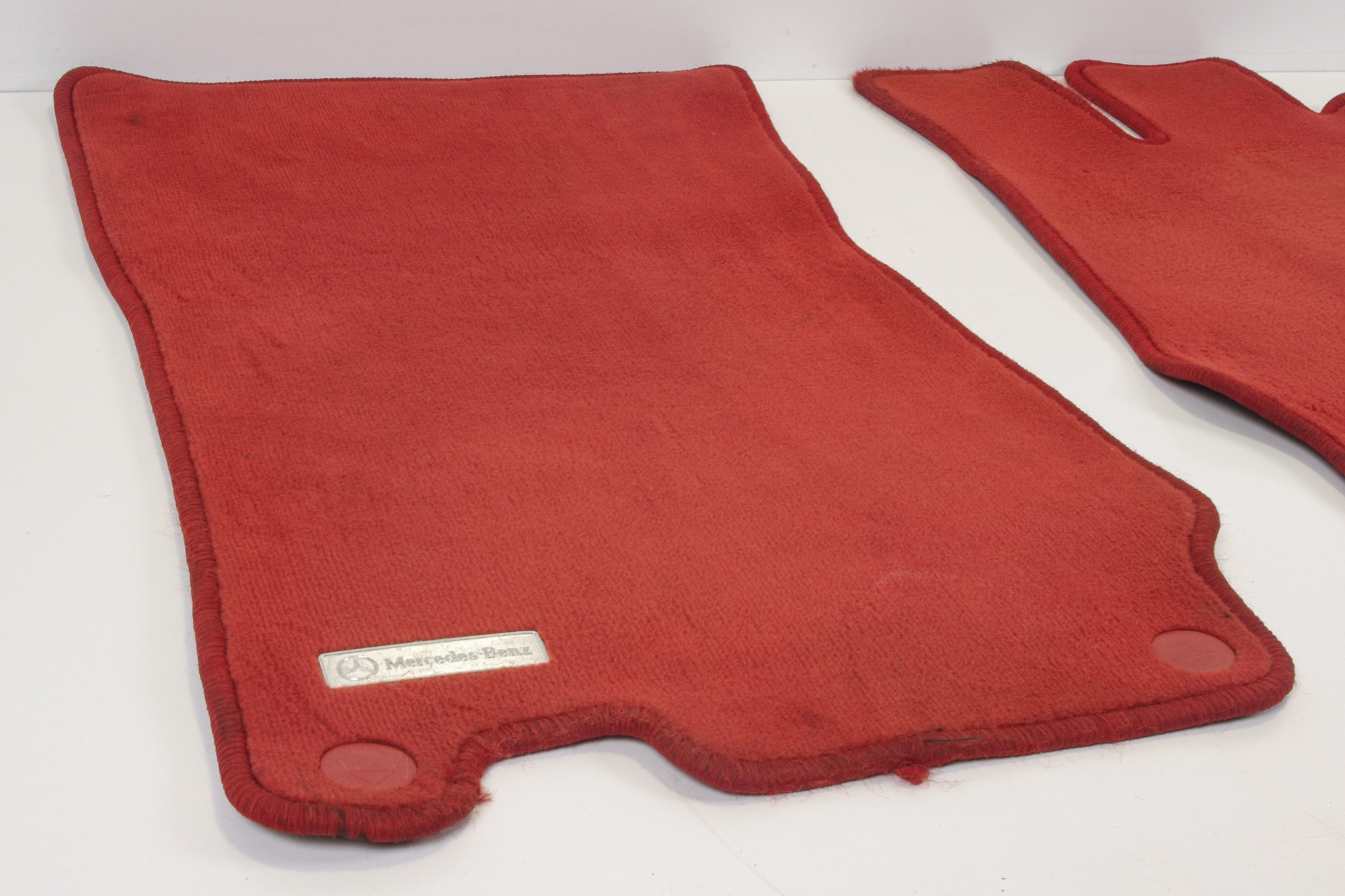 Mercedes 2306801240 Floor Mat Set x2 - Red | R230 SL