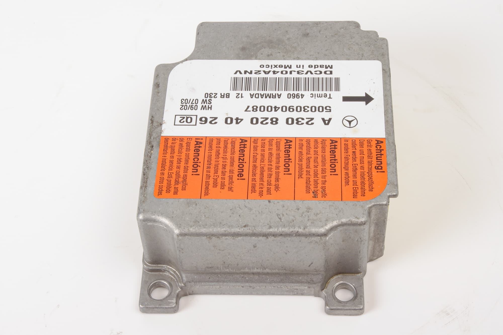 Mercedes 2308204026 SRS Control Unit | R230 SL