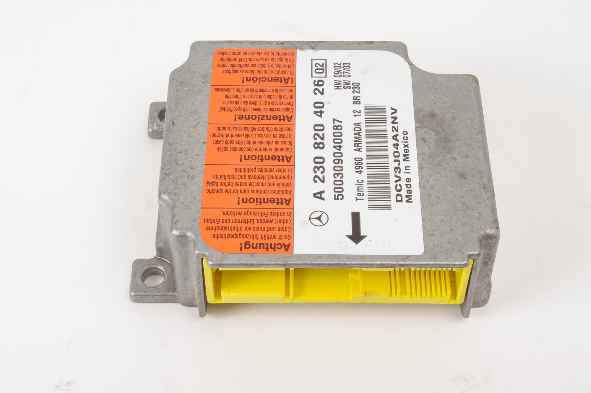 Mercedes 2308204026 SRS Control Unit | R230 SL