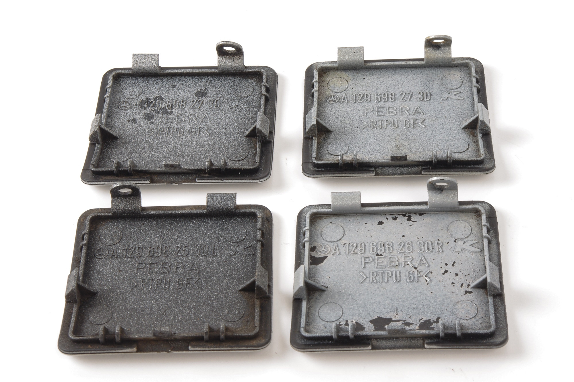 Mercedes 1296982730 Jacking Point Cover Set x4 - Front Silver | R129 SL