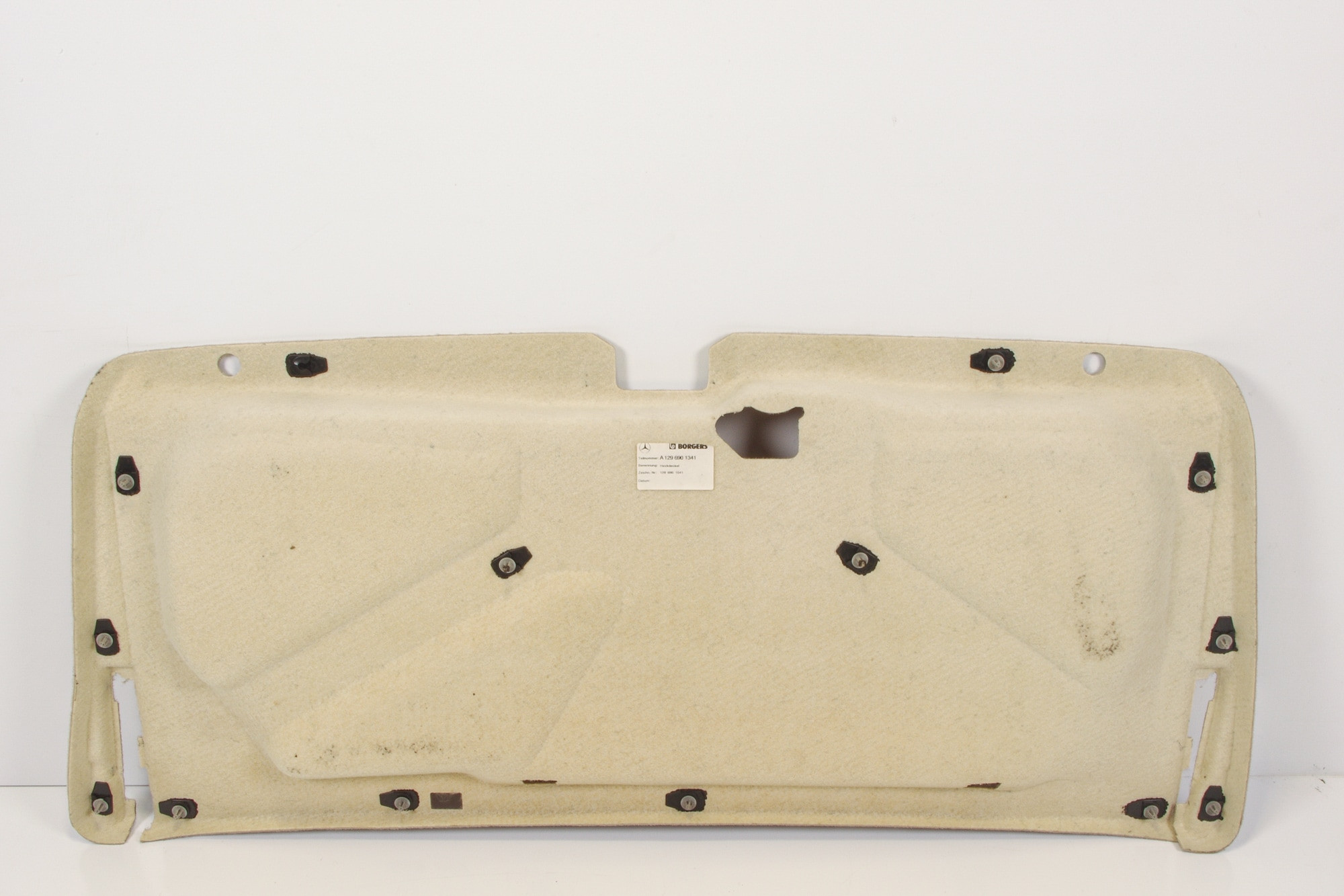 Mercedes 1296901341 Boot Carpet Panel - Beige (a) | A124 E R129 SL