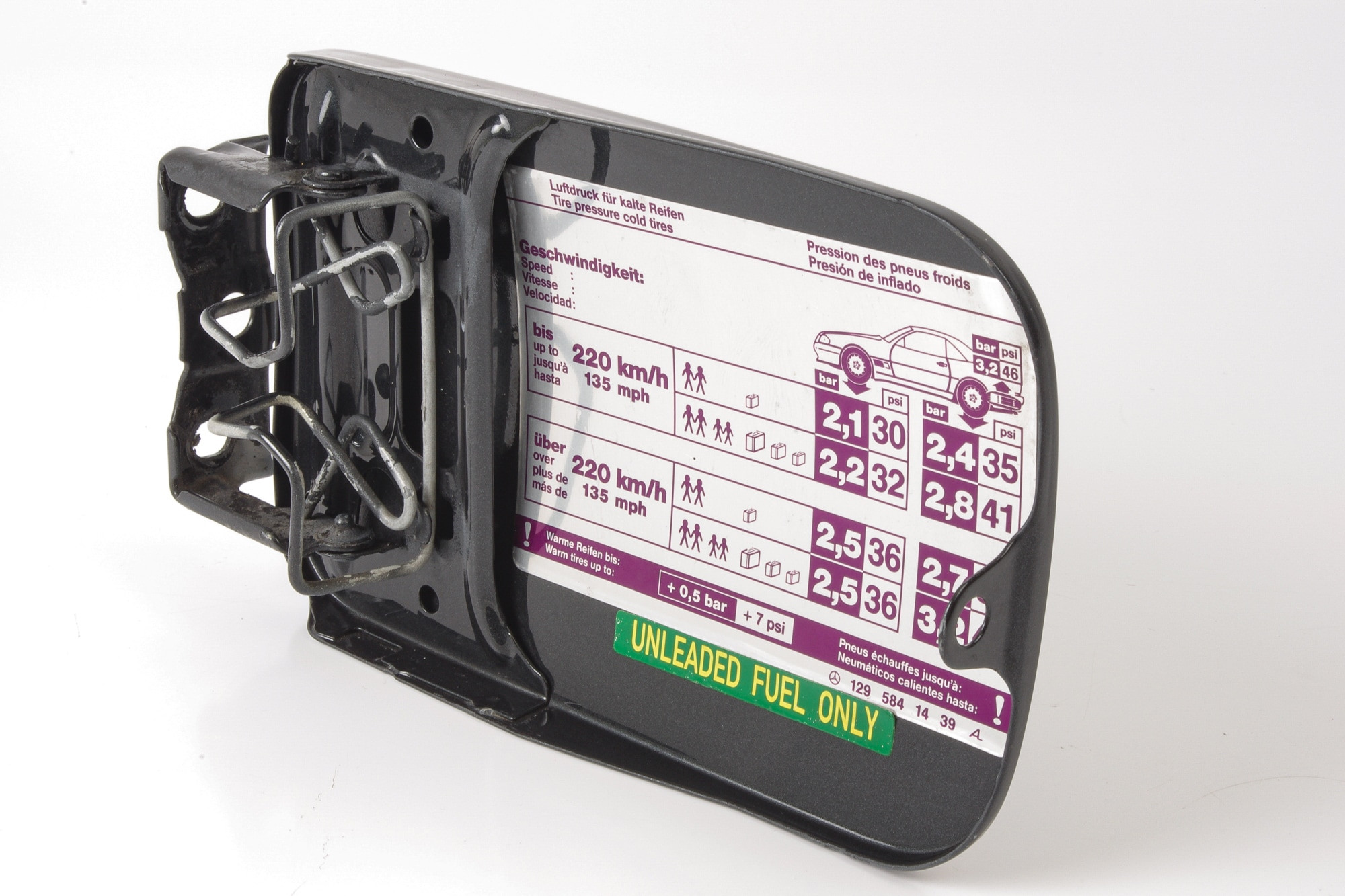 Mercedes 1297500106 Fuel Filler Cap - Black | R129 SL