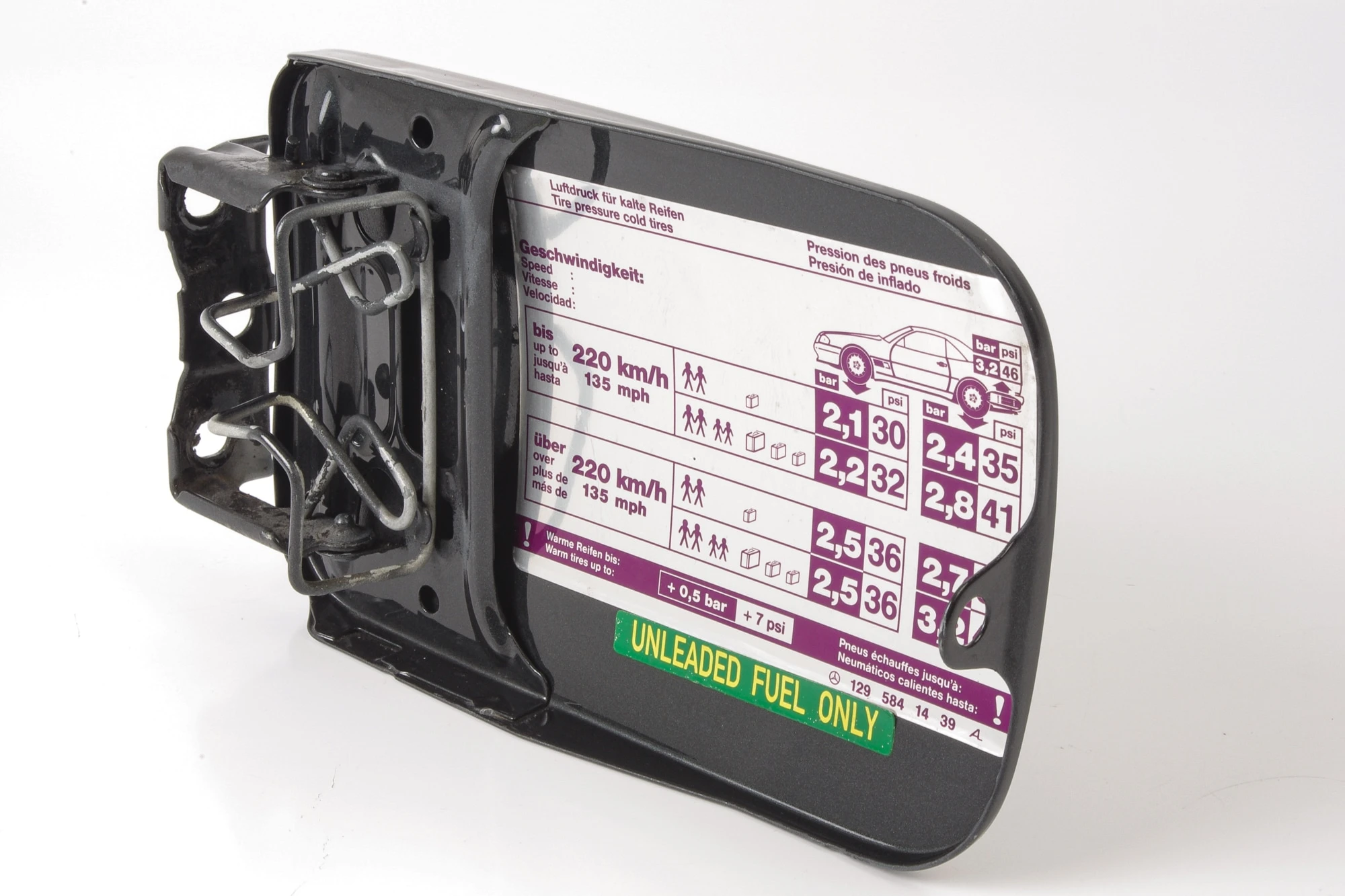 Mercedes 1297500106 Fuel Filler Cap - Black | R129 SL