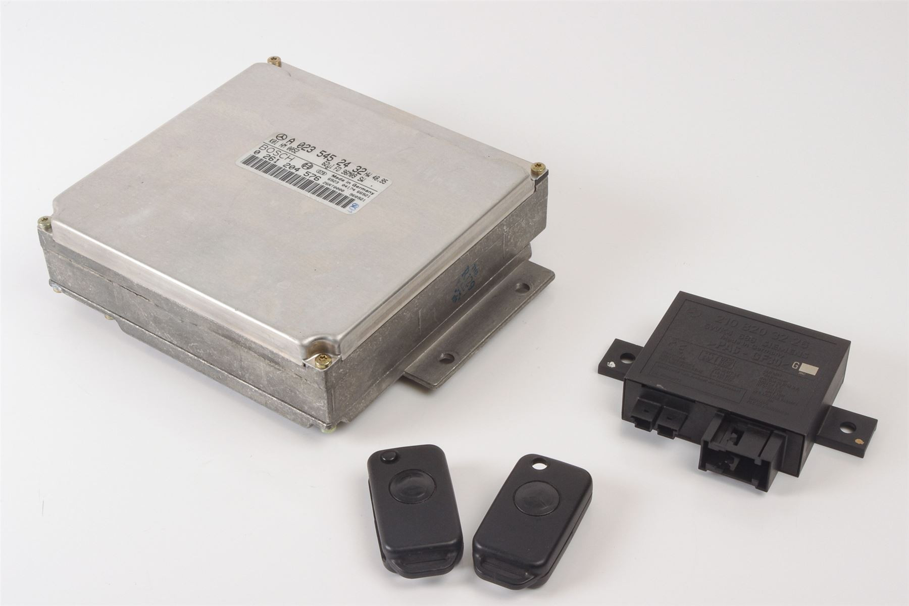 Mercedes 0235452432 Engine ECU Key Fob Coded Set (a) | R129 SL W140 S W202 C...