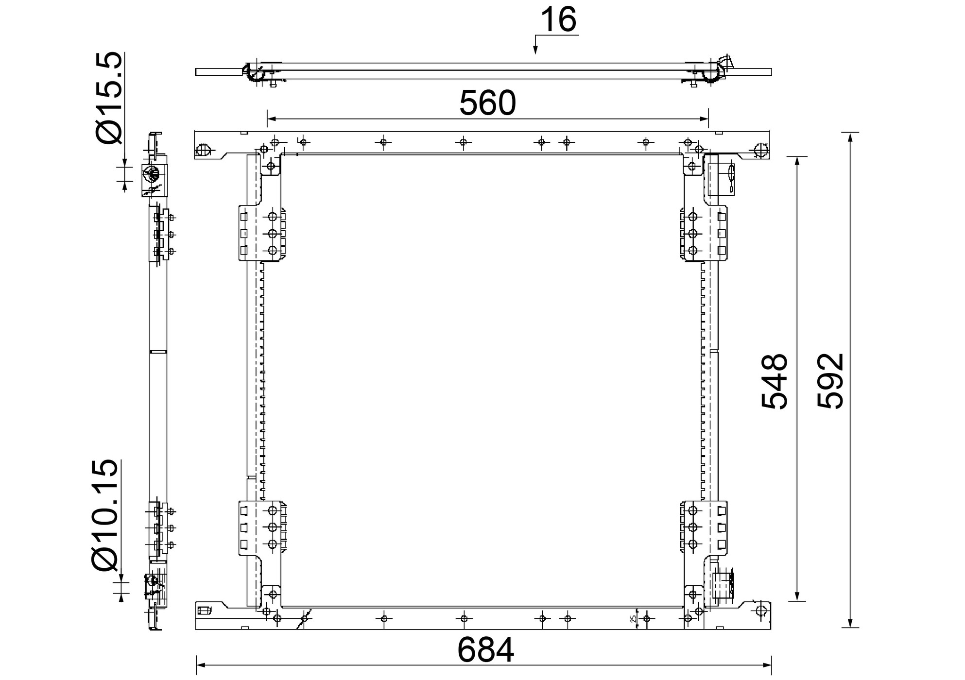Mercedes 9405000454 A/C Condenser