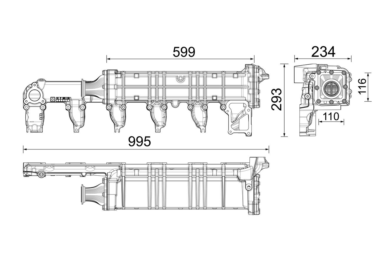 Mercedes 4711404775 EGR Cooler