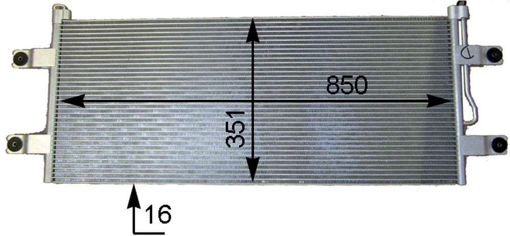Mercedes 9605001454 A/C Condenser