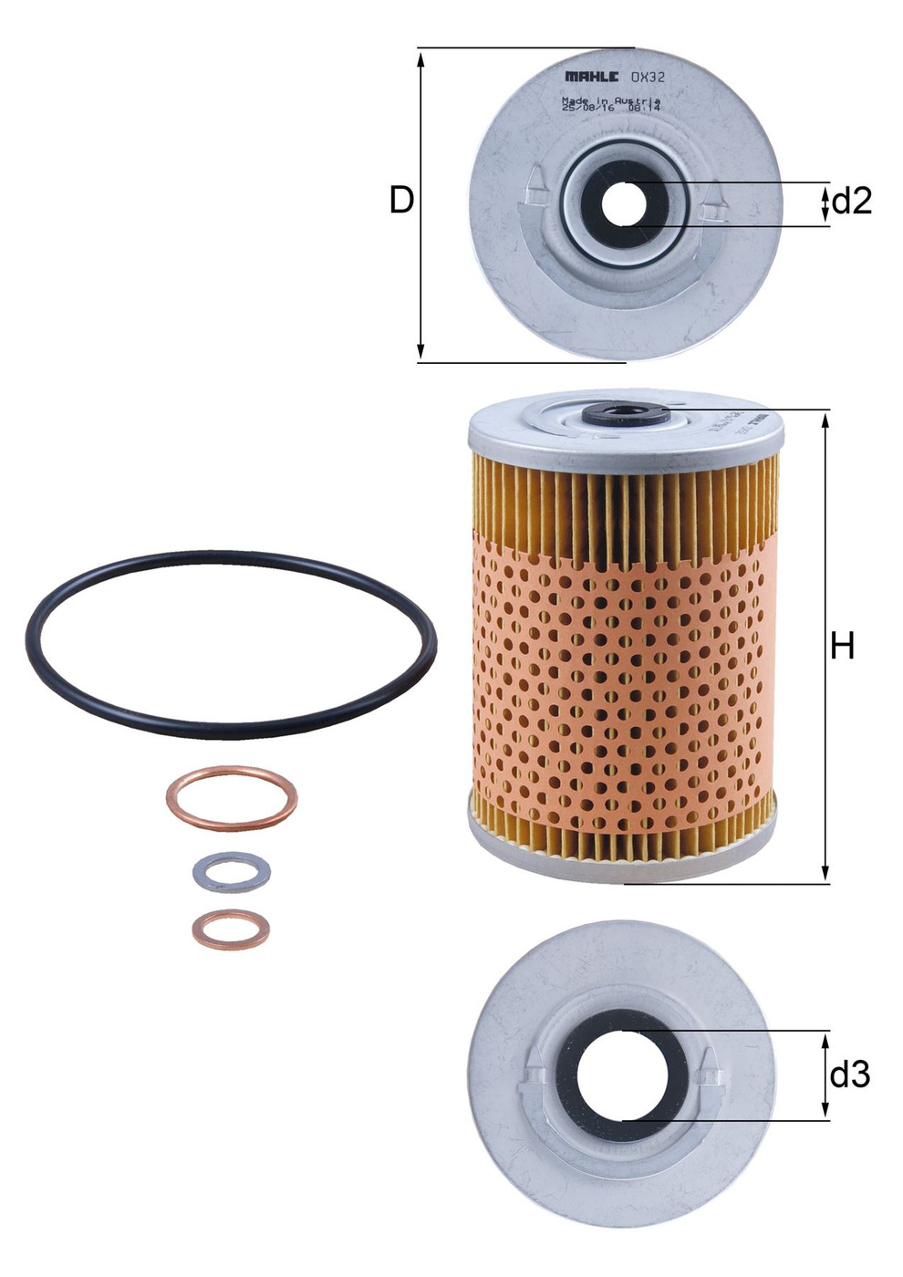 Mercedes 0001800309 Oil Filter | C107 R107 SL W108 W109 W111 W116 W126 S W114...
