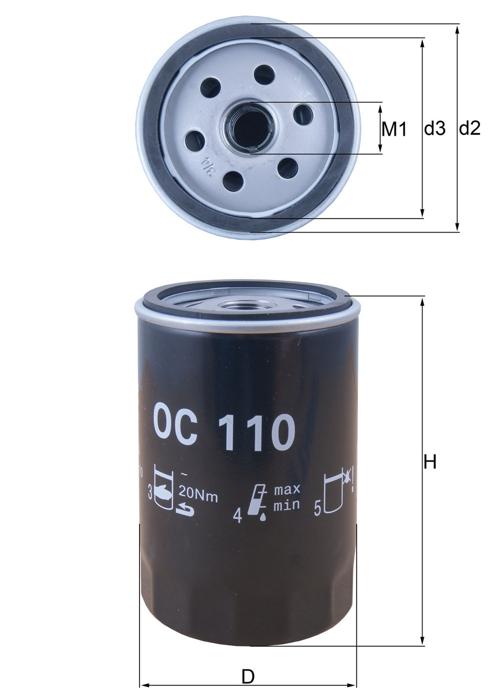 Mercedes 1021840001 Oil Filter | R107 R129 SL W124 E W126 S W201 C