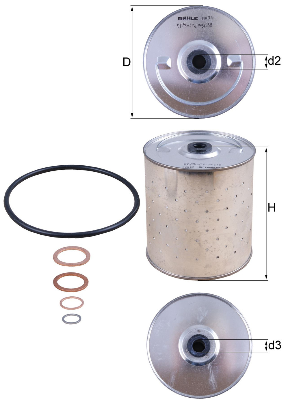 Mercedes 0001800109 Oil Filter | W105 S W110 E