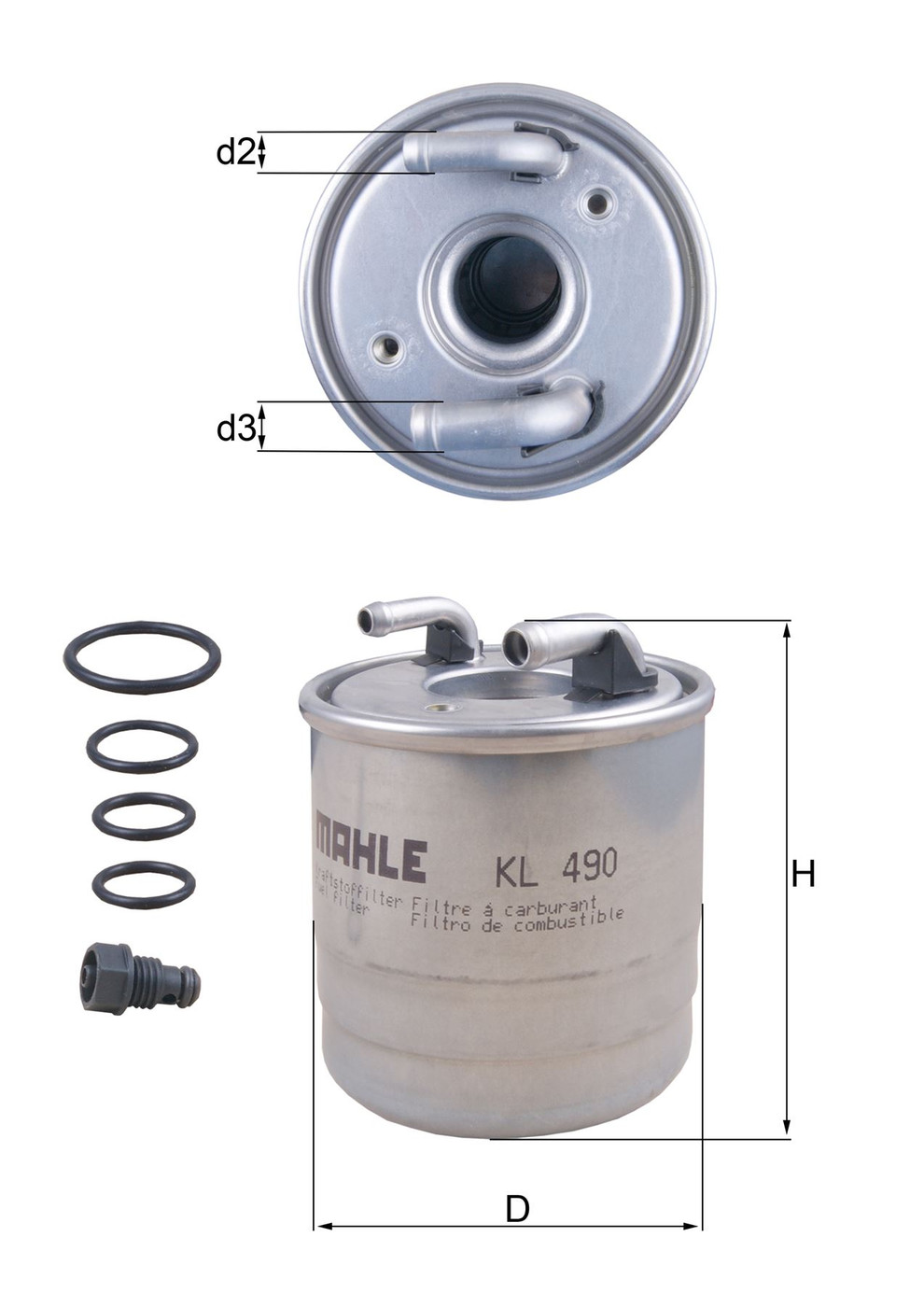 Mercedes 6420901752 Fuel Filter | W164 M W169 A W204 C X204 GLK C207 A207...