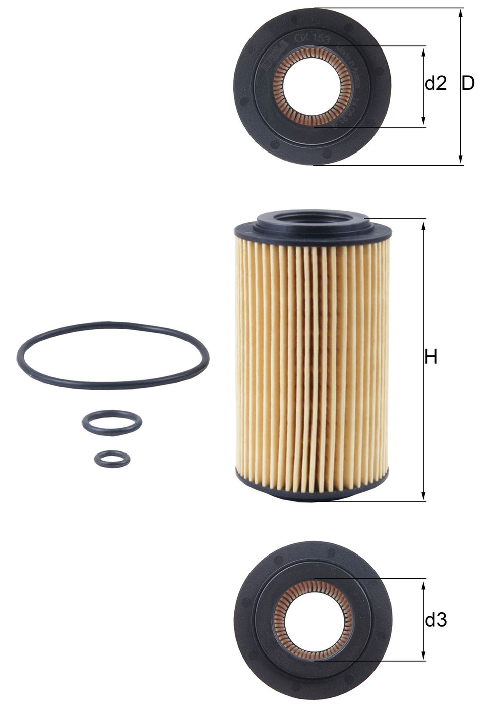 Mercedes 0011849425 Oil Filter | W124 W210 W211 E R129 SL W140 S W163 M W202...