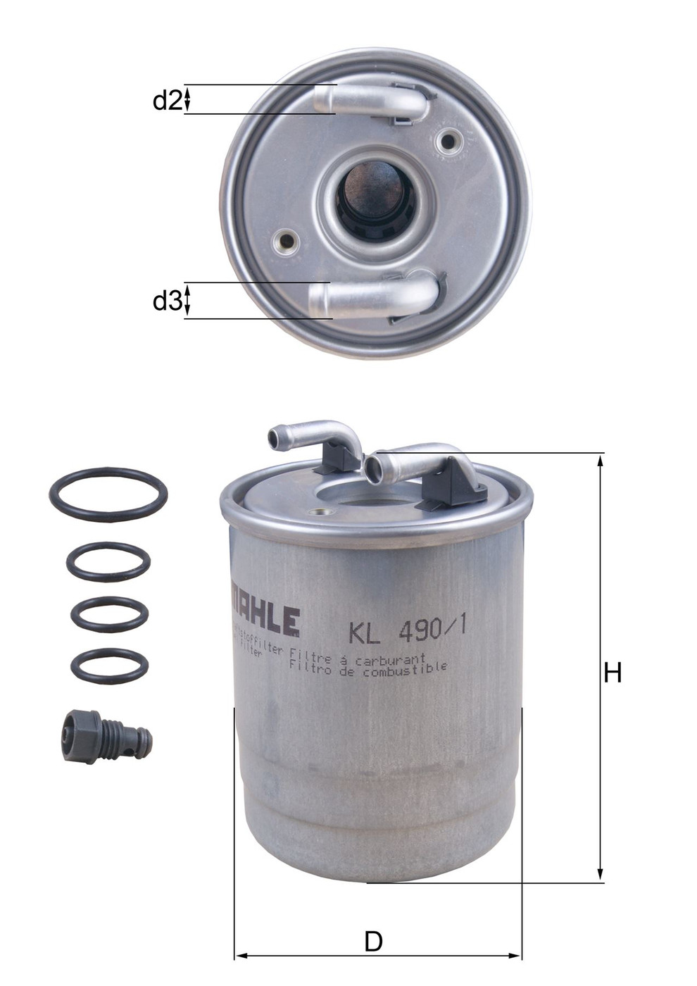 Mercedes 6420902252 Fuel Filter
