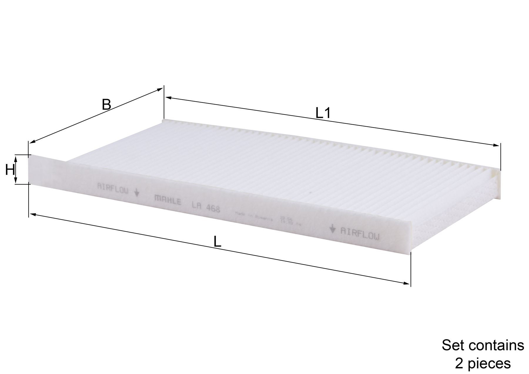 Mercedes 4158350600 Cabin Pollen Filter