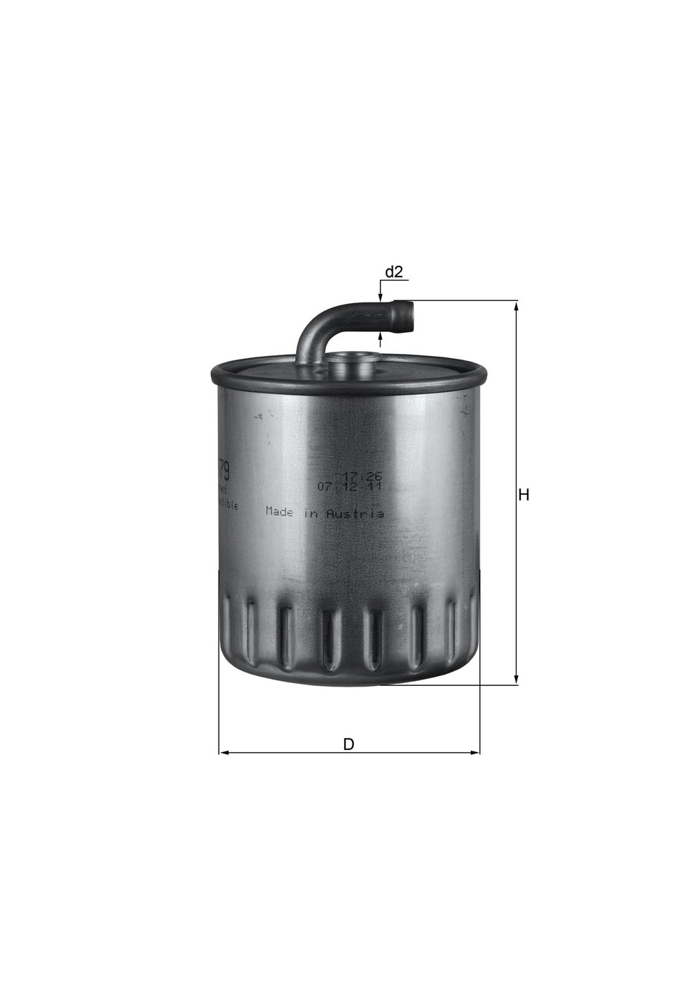 Mercedes 6110901252 Fuel Filter | W163 M W203 CL203 C C209 CLK W461 W463 G