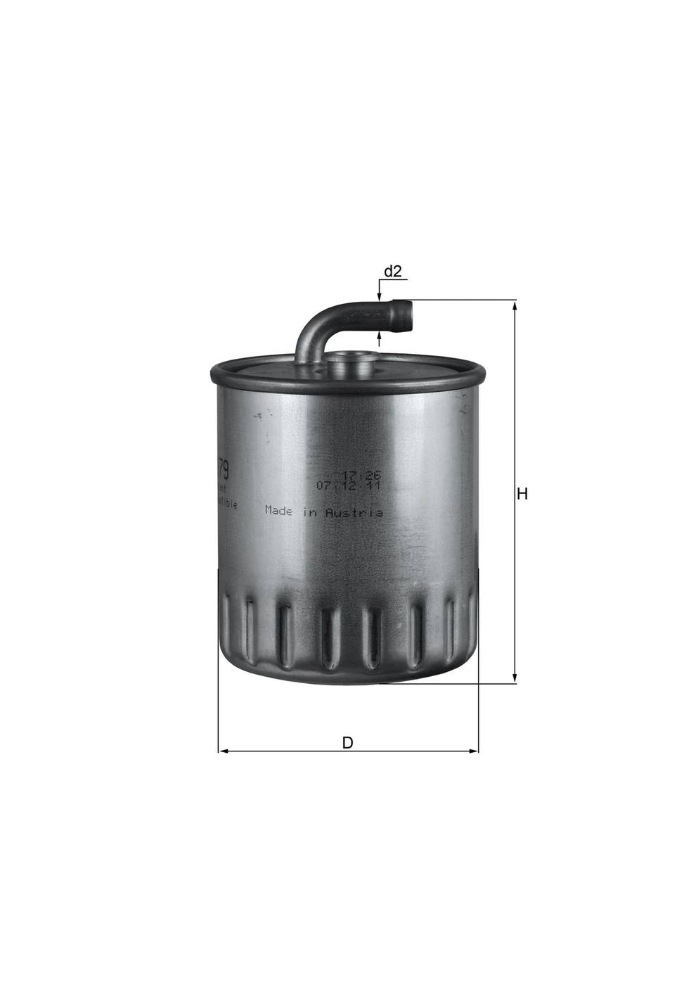 Mercedes 6110901252 Fuel Filter | W163 M W203 CL203 C C209 CLK W461 W463 G