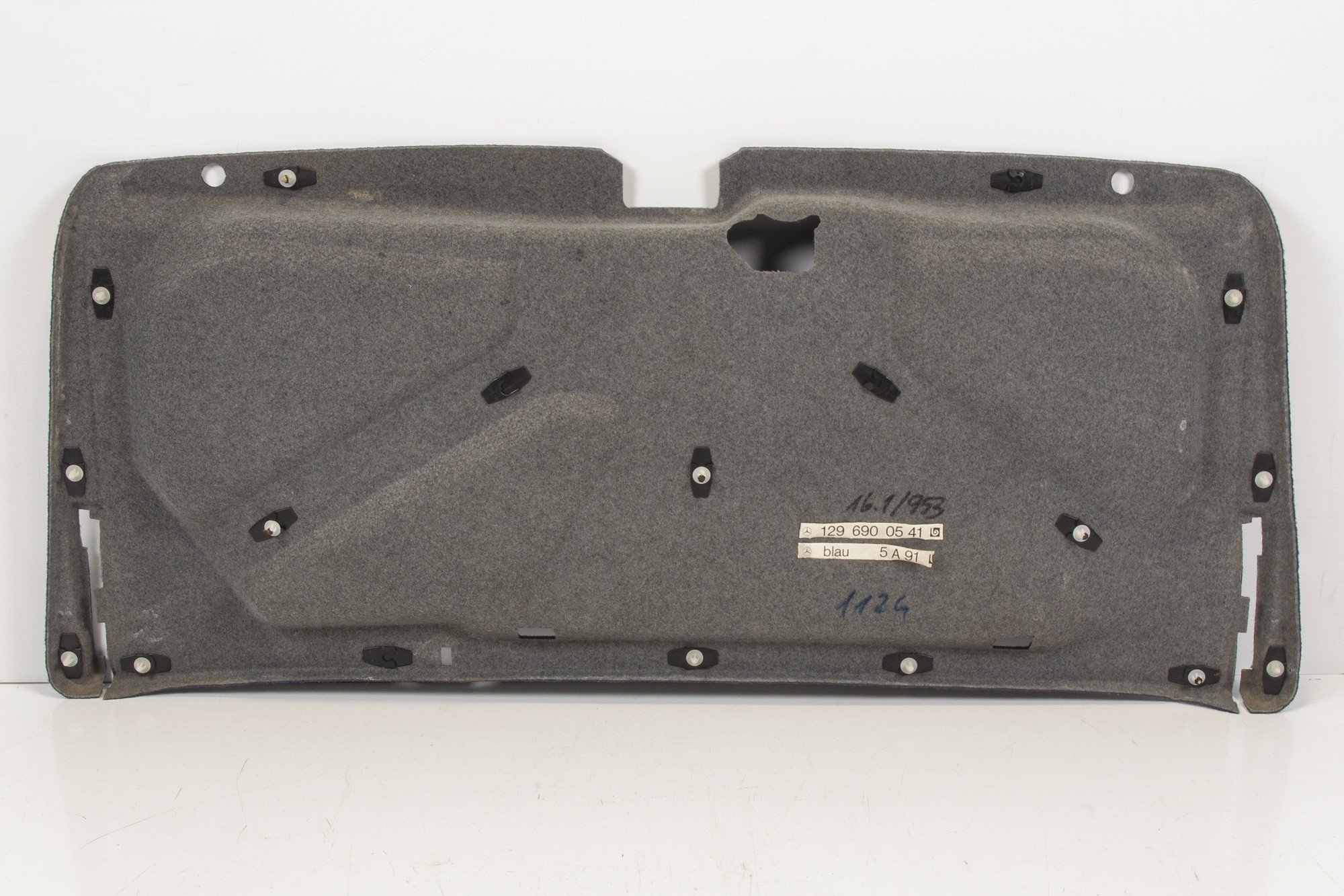 Mercedes 1296900541 Boot Carpet Panel - Blue | R129 SL