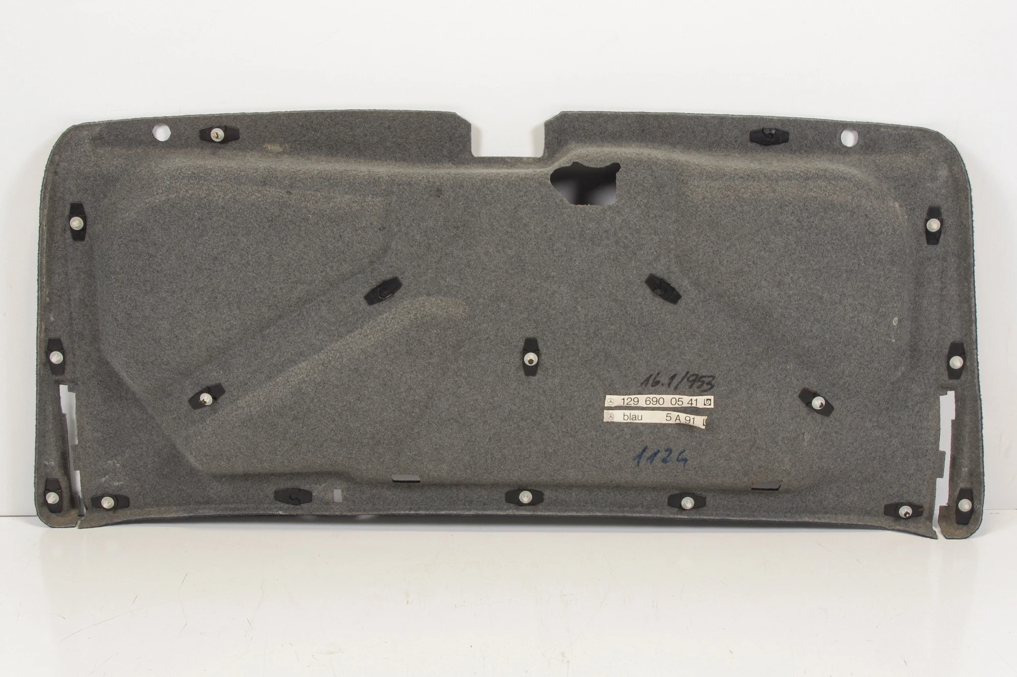 Mercedes 1296900541 Boot Carpet Panel - Blue | R129 SL